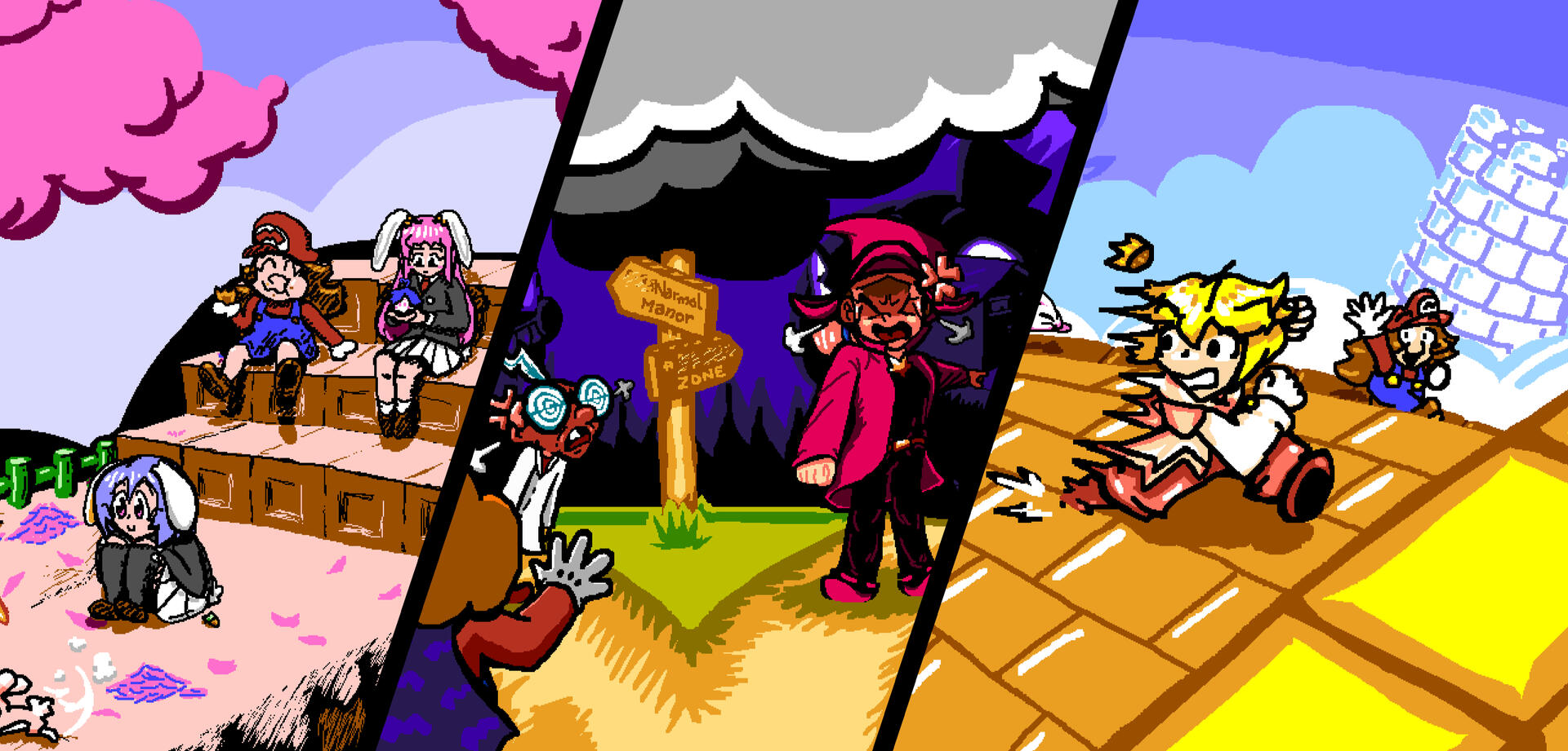 Jouez à Mario Royale Legacy dès maintenant ! Une compilation de dessins de Mario Royale Legacy.